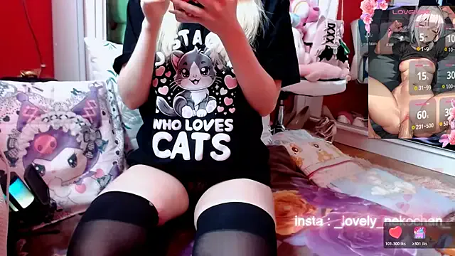 lovely_nekochan —  doggy pose so long no panties 